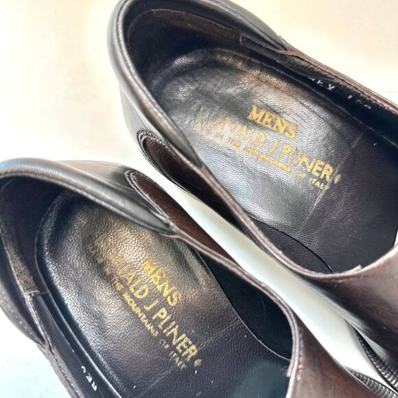 Donald J Pliner REX-2830 Men’s Leather Shoes – Espresso – Size 7M – Made in Ital - Picture 8 of 10